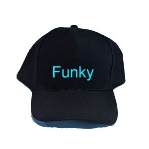 Funky Black Hat Trendy Stylish Cool Edgy Hip Fashionable Headwear Accessory